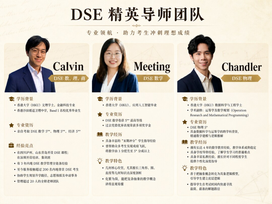 DSE 精英导师团队官方海报